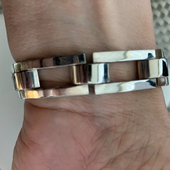 925 Sterling Silver bracelet Mexico 8" - Picture 5 of 8